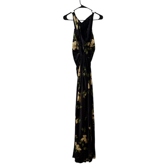 🆕 REFORMATION Anaiis Silk Maxi Dress in Mood For Love Sz 8 - Picture 4 of 7